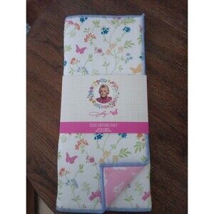 DOLLY PARTON Dish Drying Mat 15" x 20" Wildflower Spring Collection White ~NEW~
